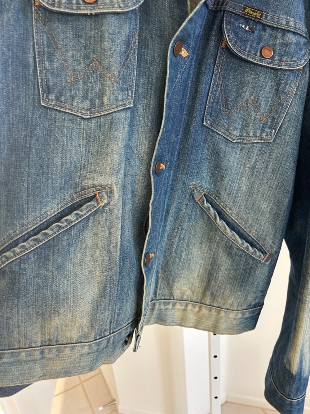 Vintage 1970’s Wrangler Blue Denim Trucker Jacket - Picture 6 of 8